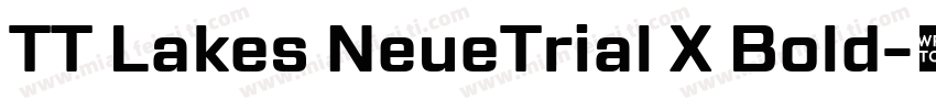 TT Lakes NeueTrial X Bold字体转换